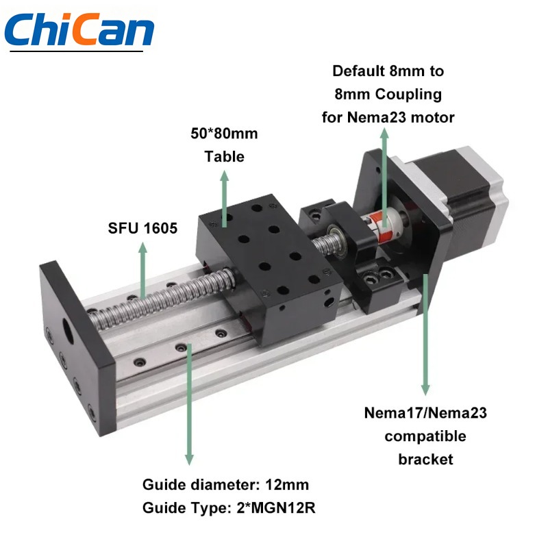 Linear Guide Rail - 【특수】CNC 볼 스크류 리니어 레일 모터