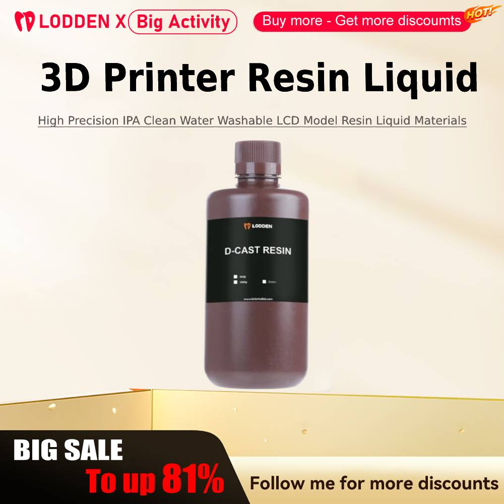 Glue For 3D Printing - Lodden 3D 프린터 수지 액체 385/405nm