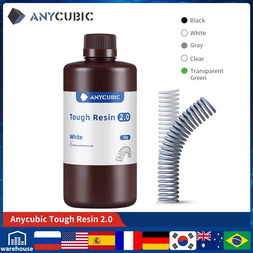 Glue For 3D Printing - ANYCUBIC 유연한 터프 수지 2.0 405nm