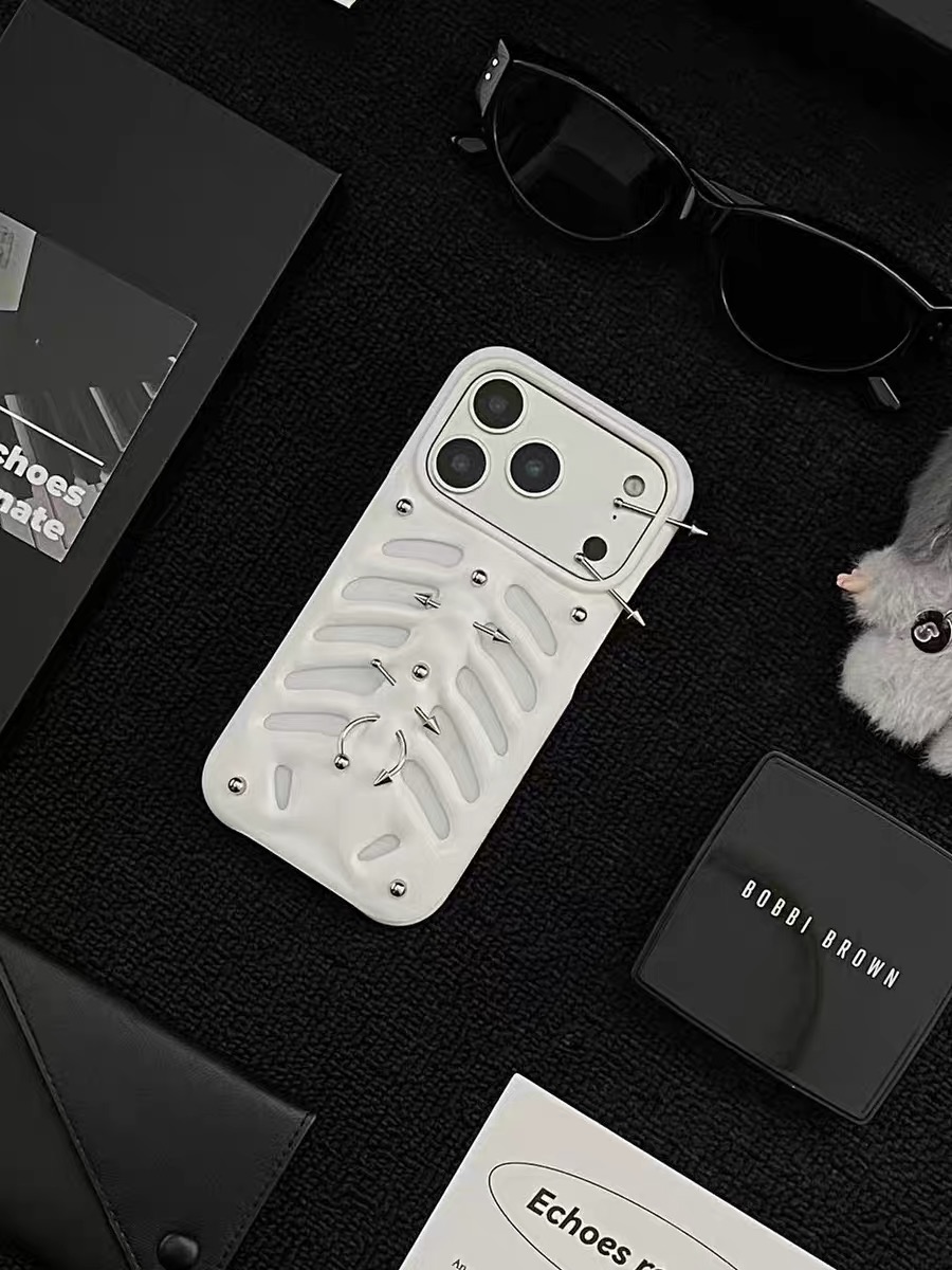 3D Printing Iphone - PINKDEVIL 오리지널 스켈레톤 폰 케이스 펑크
