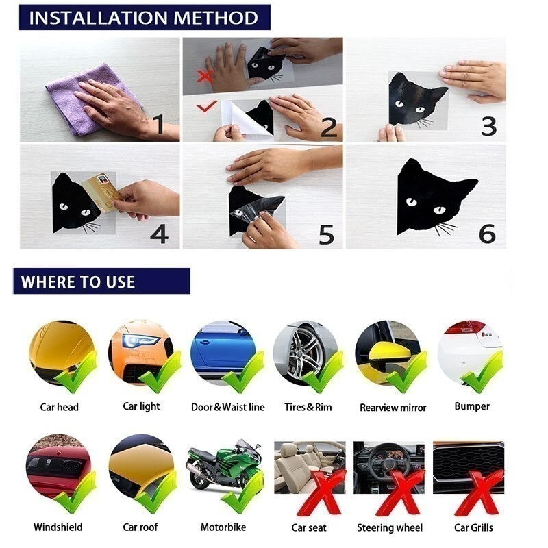 동물 고양이 발 인쇄 비닐 자동차 스티커, 재미있는 자 - 3D Printing Vinyl 리뷰 및 가격