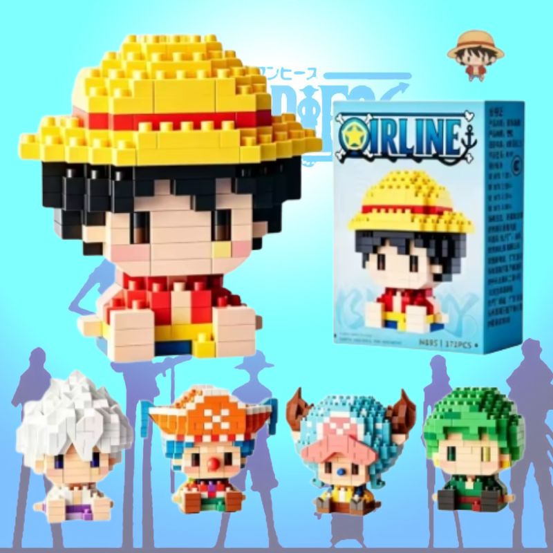 원피스 태양신 니카 루피 마이크로 빌딩 블록 쵸파 에이 - 3D Printing Luffy 리뷰 및 가격