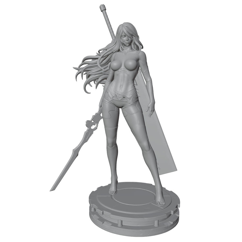 1/24 데스크탑 장식품, 여성 전사 모델 키트, 검을 - 3D Printing Instructor 리뷰 및 가격