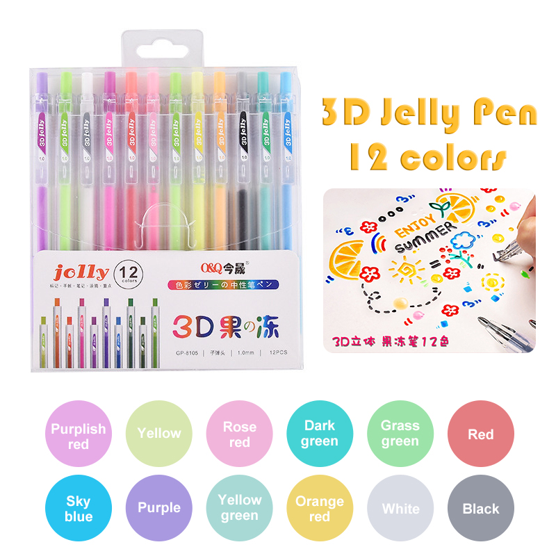 3D 입체 젤리 펜 컬러 젤 펜, 학생용 귀여운 펜,  - 3D Printing Epoxy Resin 리뷰 및 가격