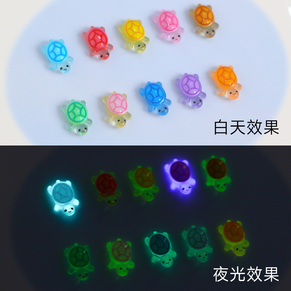 20개 야광 미니 거북이 네일 아트 참 장식 액세서리  - 3D Printing Epoxy Resin 리뷰 및 가격