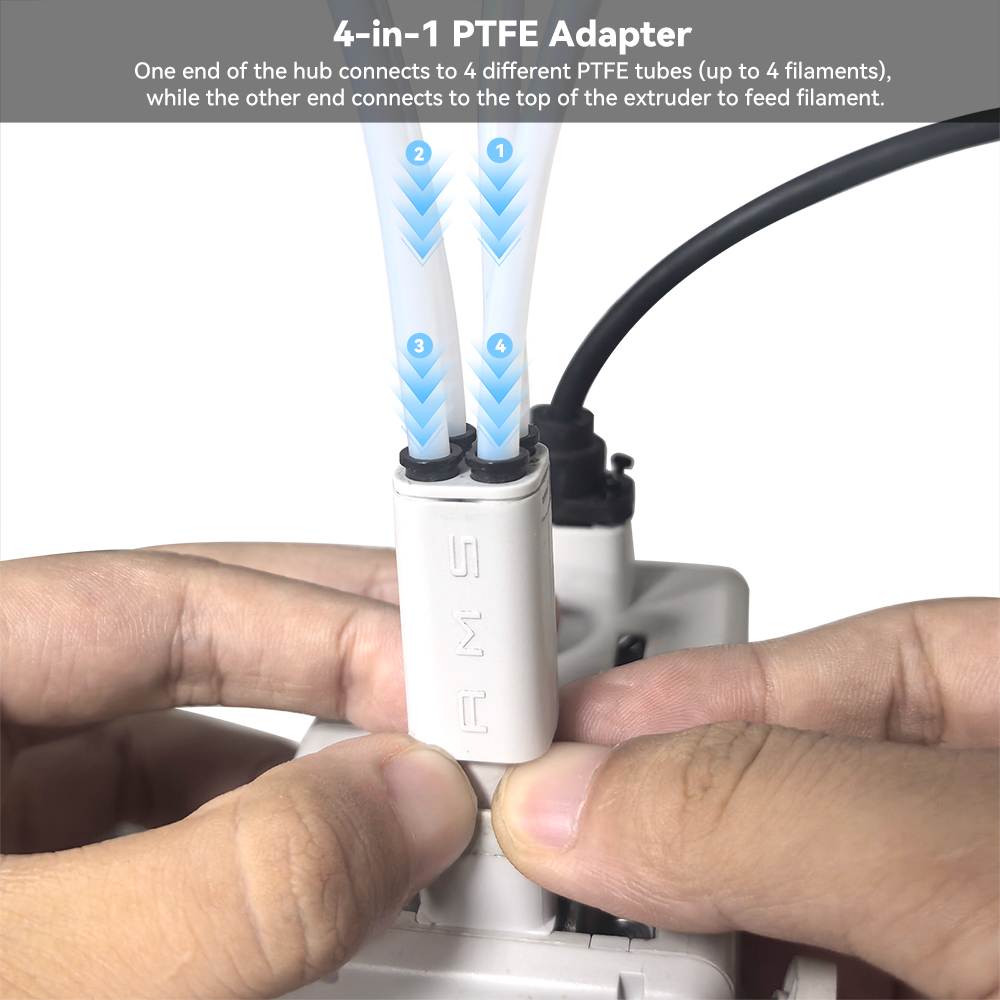 업그레이드된 4-in-1 PTFE 어댑터, Bambu  - 3D Printing Cnc 리뷰 및 가격