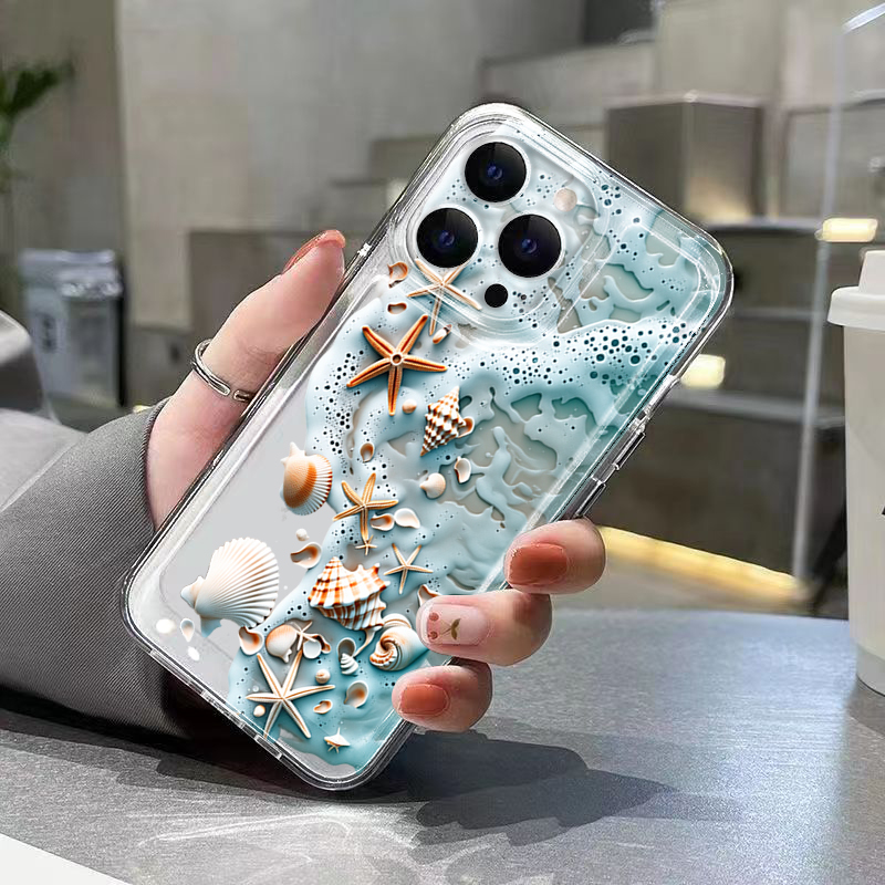 3D 해변 불가사리 조개 휴대폰 케이스 아이폰 17 1 - 3D Printing Iphone 리뷰 및 가격