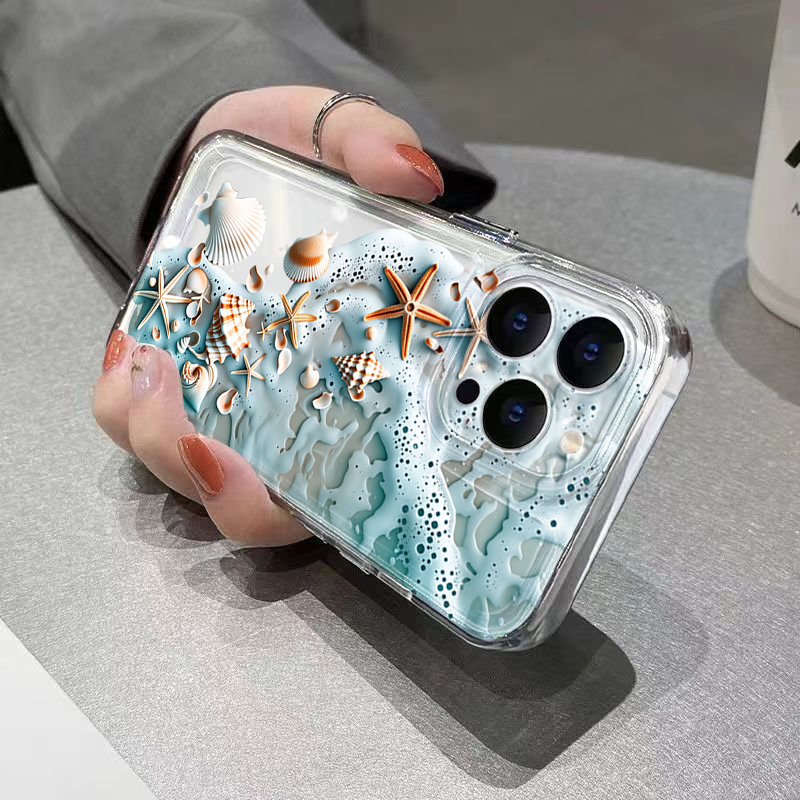 3D 해변 불가사리 조개 휴대폰 케이스 아이폰 17 1 - 3D Printing Iphone 리뷰 및 가격