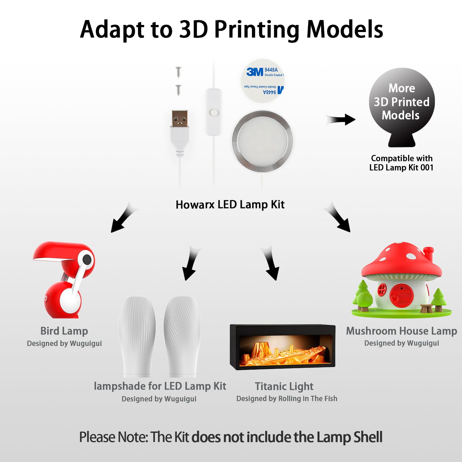 3D 프린터 LED 램프 키트 001, Bambu La - 3D Printer Power Supply 리뷰 및 가격