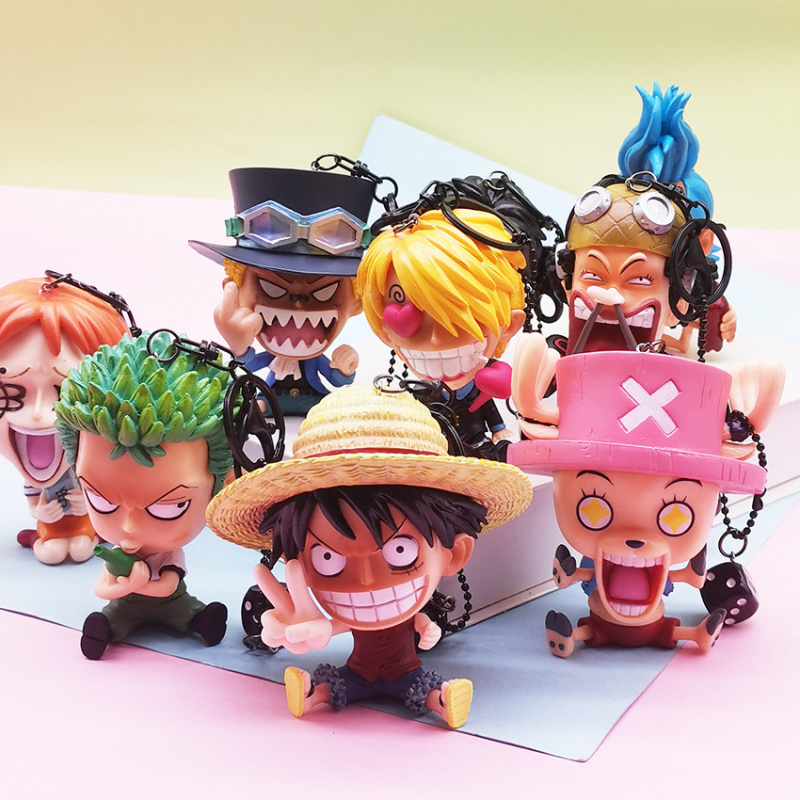 원피스 애니메이션 키체인, 루피 산지 우솝 사보 치비  - 3D Printing Luffy 리뷰 및 가격