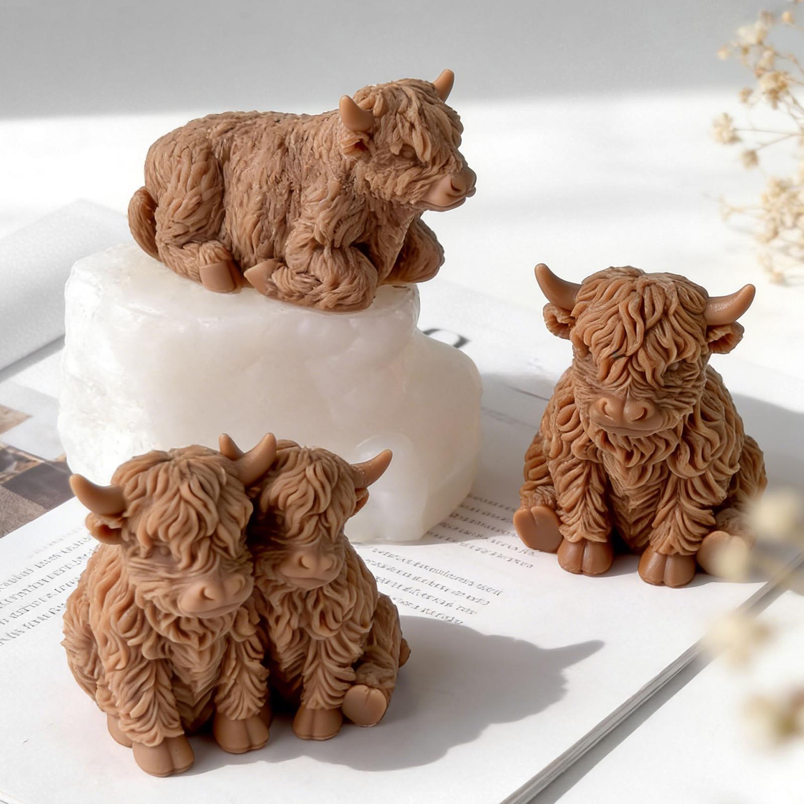 하이랜드 카우 실리콘 몰드 재사용 가능한 3D 귀여운  - 3D Printing Epoxy Resin 리뷰 및 가격