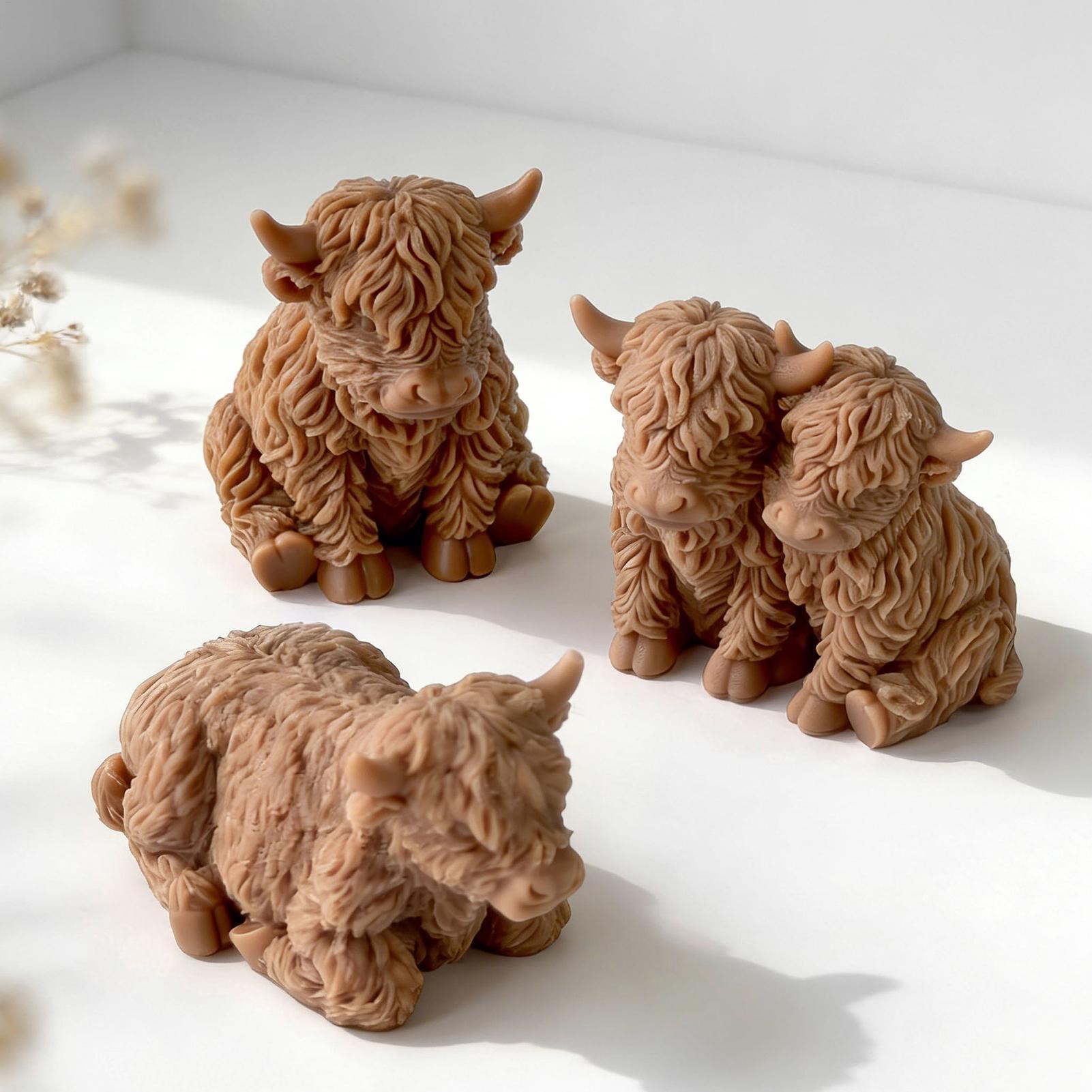 하이랜드 카우 실리콘 몰드 재사용 가능한 3D 귀여운  - 3D Printing Epoxy Resin 리뷰 및 가격
