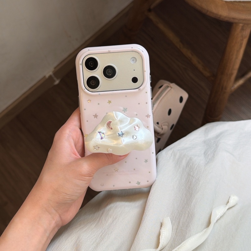 귀여운 핑크 스타 프린트 폰 케이스, 3D 구름 모양  - 3D Printing Iphone 리뷰 및 가격