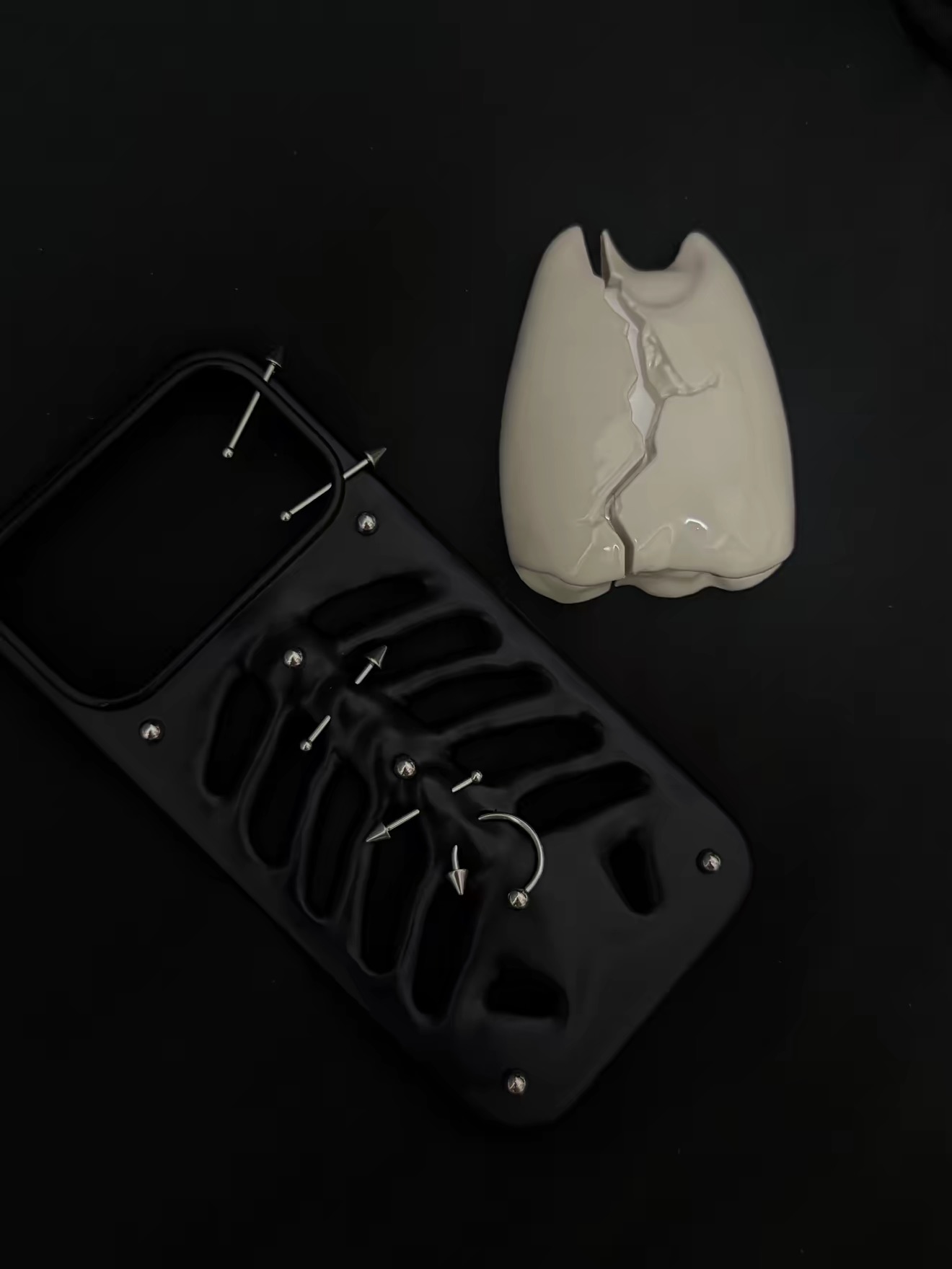 PINKDEVIL 오리지널 스켈레톤 폰 케이스 펑크 방 - 3D Printing Iphone 리뷰 및 가격