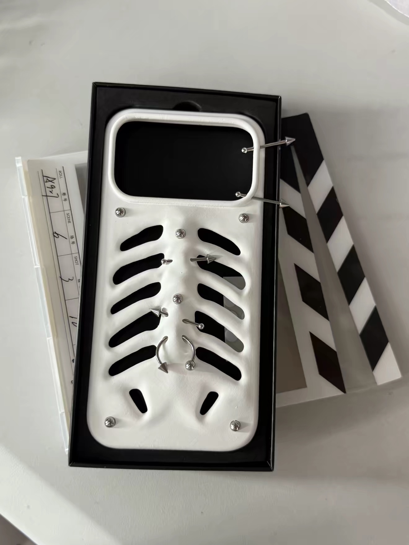 PINKDEVIL 오리지널 스켈레톤 폰 케이스 펑크 방 - 3D Printing Iphone 리뷰 및 가격