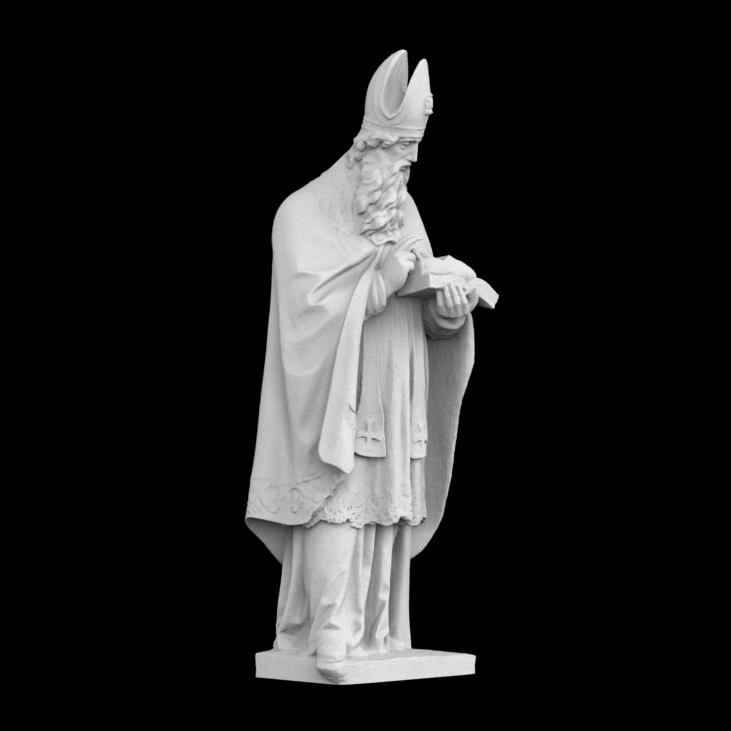 성 울리히 동상 조각, 3D 프린팅 레진 소재, 손으로 - 3D Printing Material 리뷰 및 가격