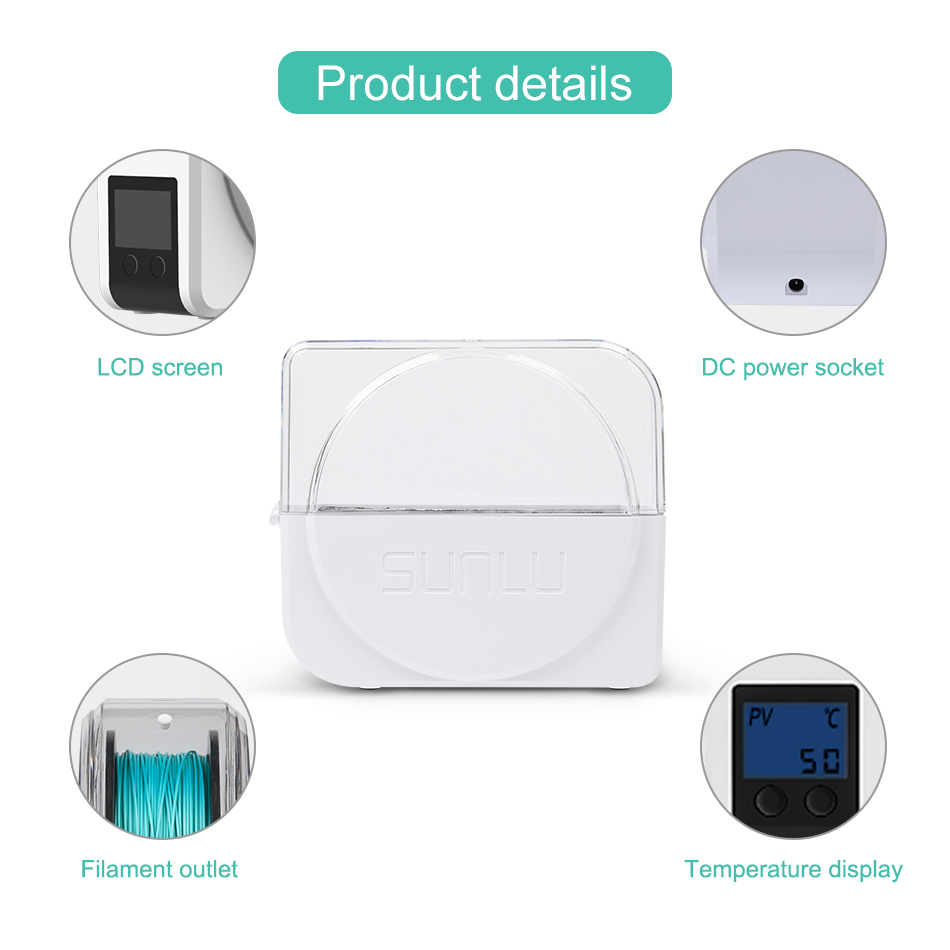 SUNLU 필라멘트 건조기 S1 Plus 내장 순환 팬 - 3D Printing Cnc 리뷰 및 가격